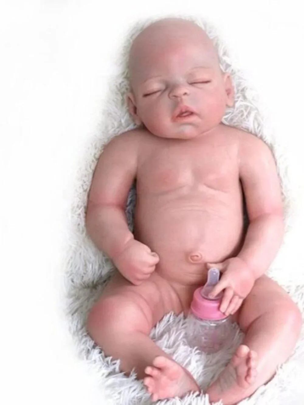 23 Inch Realistic Newborn Baby Girl Doll Heavy 11.5 lb. Solid Silicone